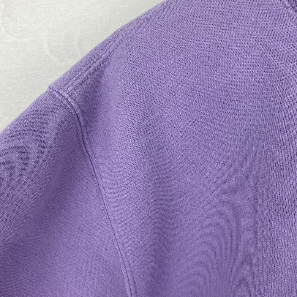 BSR By Samii Ryan Smiley Overthinking Graphic Sweatshirt Womens Small Purple - Picture 5 of 10